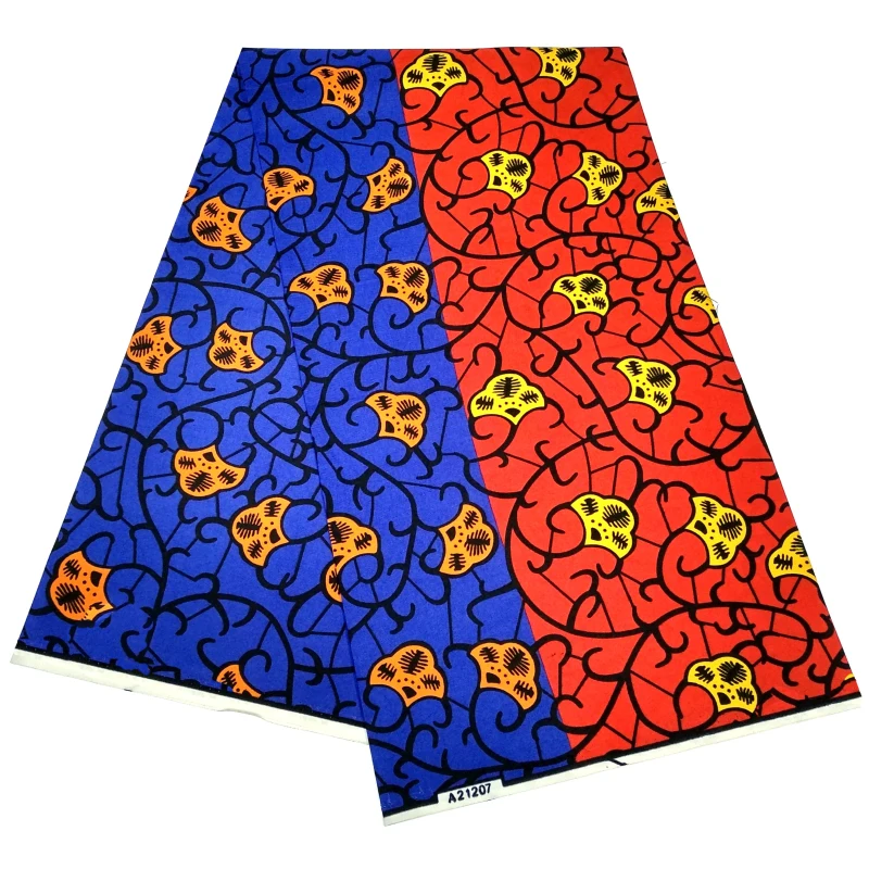 Африканская ткань с геометрическим узором полиэстер восковым принтом |