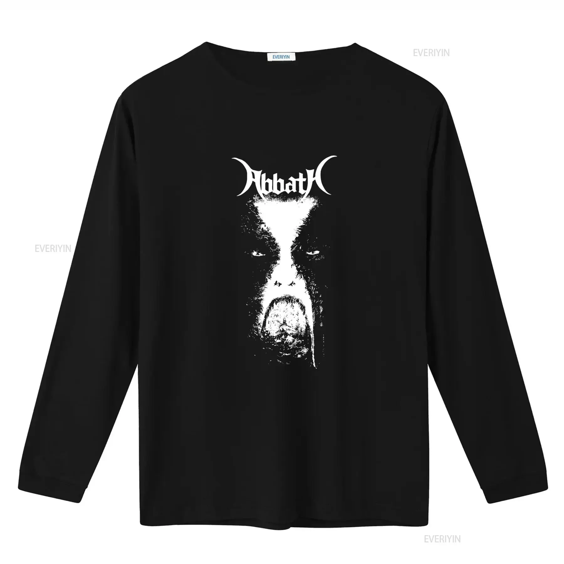 Фото Футболка ABBATH 'Abbath' с дизайном в стиле хэви-метал, высококачественная печать, винтажный стиль, универсальная, слегка комфортная, с графическим принтом. №2