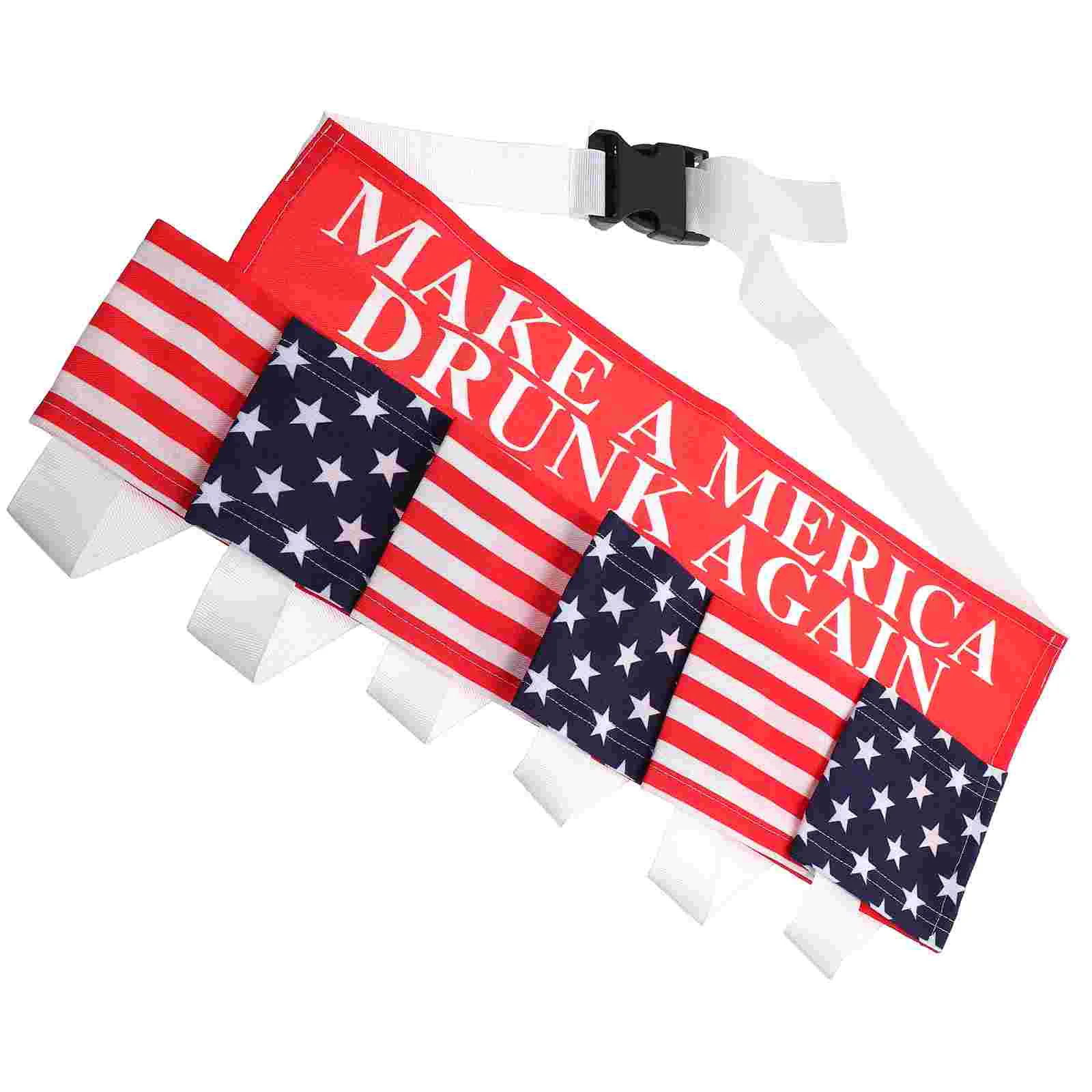 

Belt Beer Holder Apron Drink Party Can Aprons Waist Bottle Cooking Holster Gift Server Soda Comfortable Creative Favor Patriotic