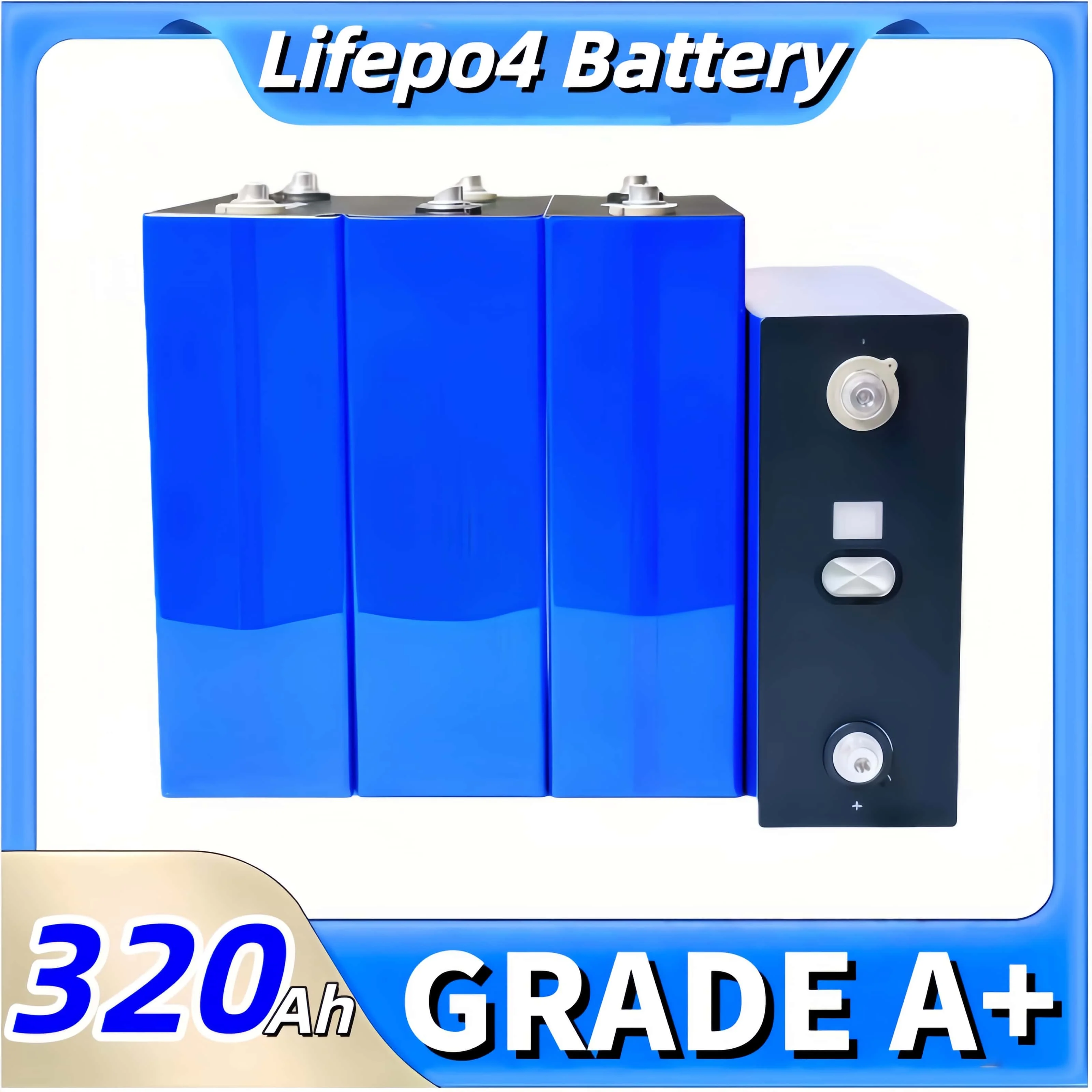 Фото Новая аккумуляторная батарея LiFePO4 3.2В 360Ач 320Ач 340Ач 100Ач, высокомощная, для накопления энергии, перезаряжаемая, DIY, 12В 24В 48В, без пошлин №4