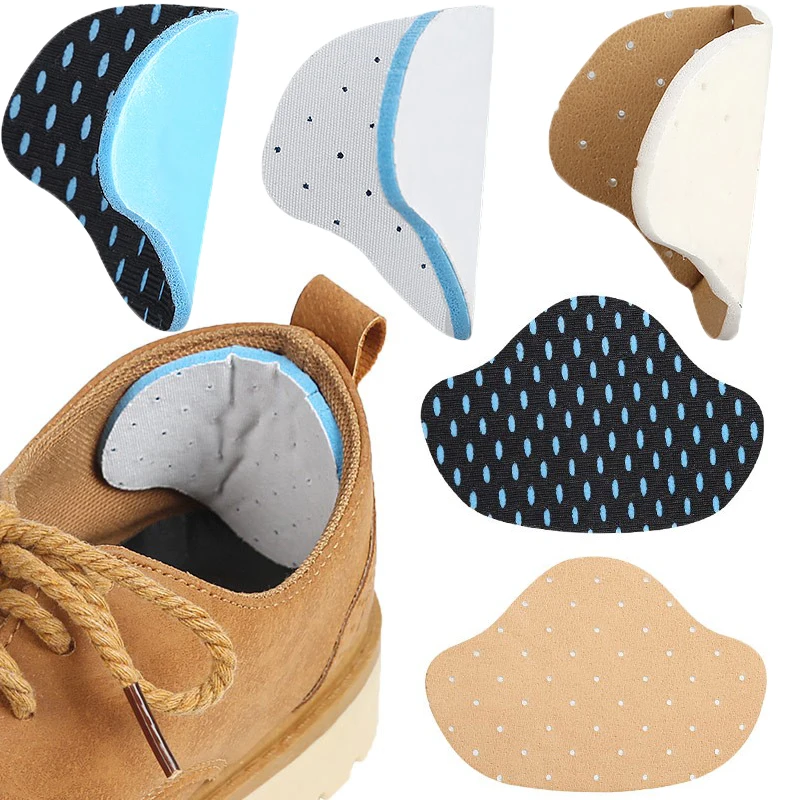 

2pcs Insoles Anti-wear Heel Stickers Heel Sneaker Latex Heel Stickers Sports Shoes Follow Pads Adjustable Foot Cushion Inserts