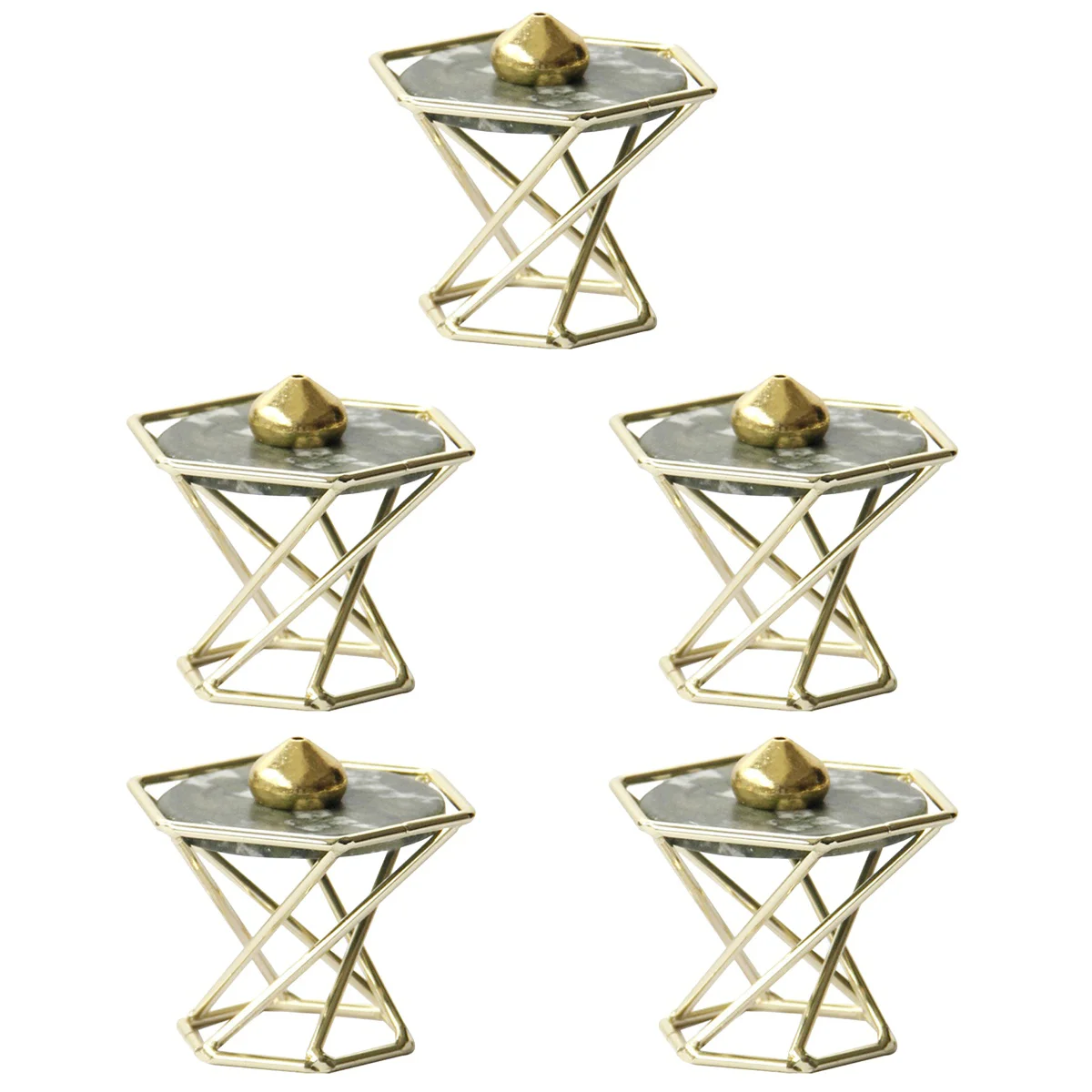 

5x Burner Holder Household Burner Holder Burner Adornment Metal Censer Holding Stand