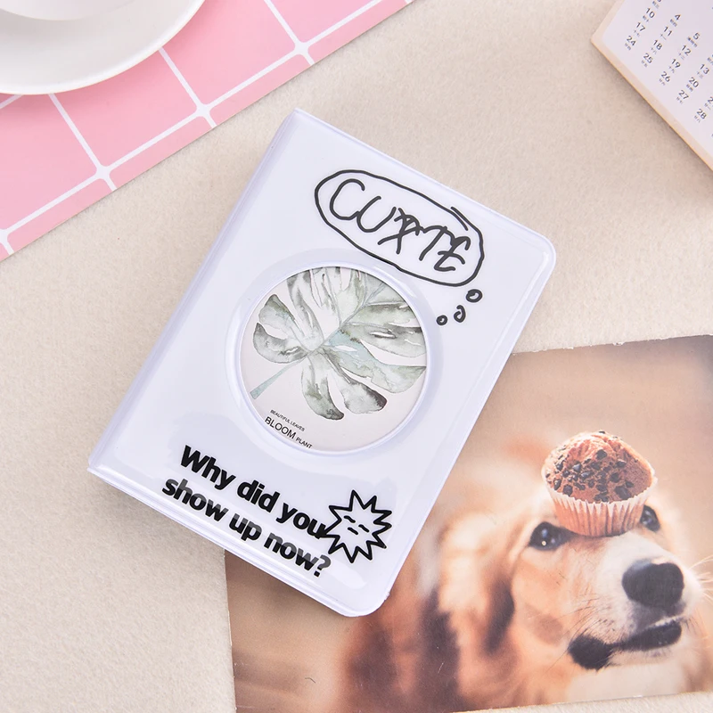 

Фотоальбом Polaroid 3 дюйма, альбом с черными и белыми буквами, миниатюрный держатель для фотокарт, книга для коллекции открыток, чехол для хране...