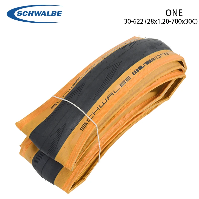 

SCHWALBE ONE 28 Inch 30-622 28x1.20 700x30C All-round Road Bike Yellow Edge Folding Racing Tire 65-100PSI Bicycle Cycling Parts