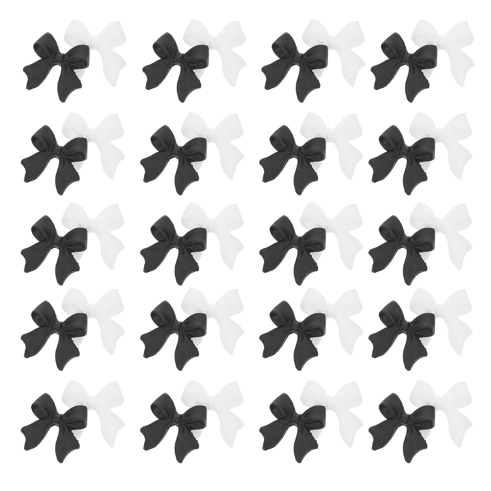 

100Pcs Nail DIY Ornaments Resin Bow Nail Charms Nail Art DIY Accessories Nail Art Bow Decors for DIY Nail Art