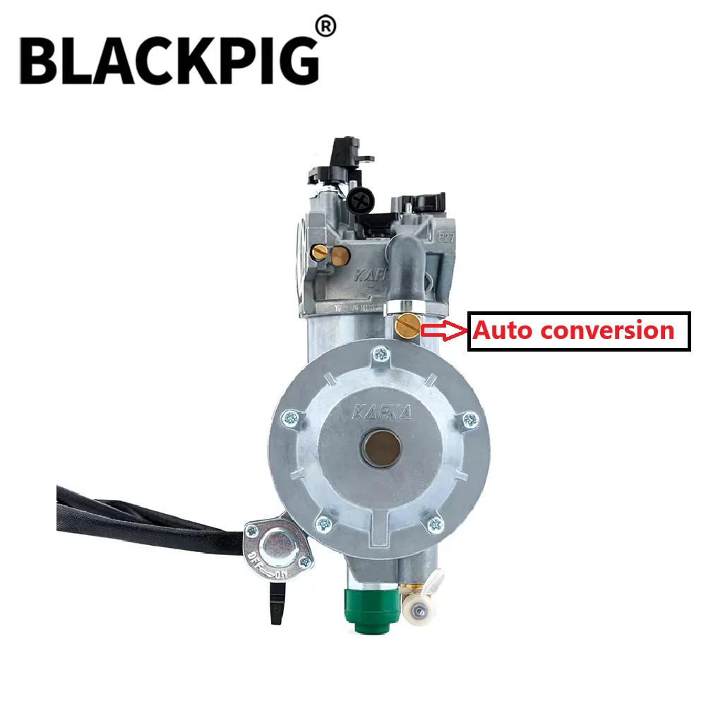 Фото 5 кВт 8 кВт EG6500 188F 190F 192F генератор LPG карбюратор двойной комплект для переоборудования топлива для деталей генератора 390cc/420cc смещение №2