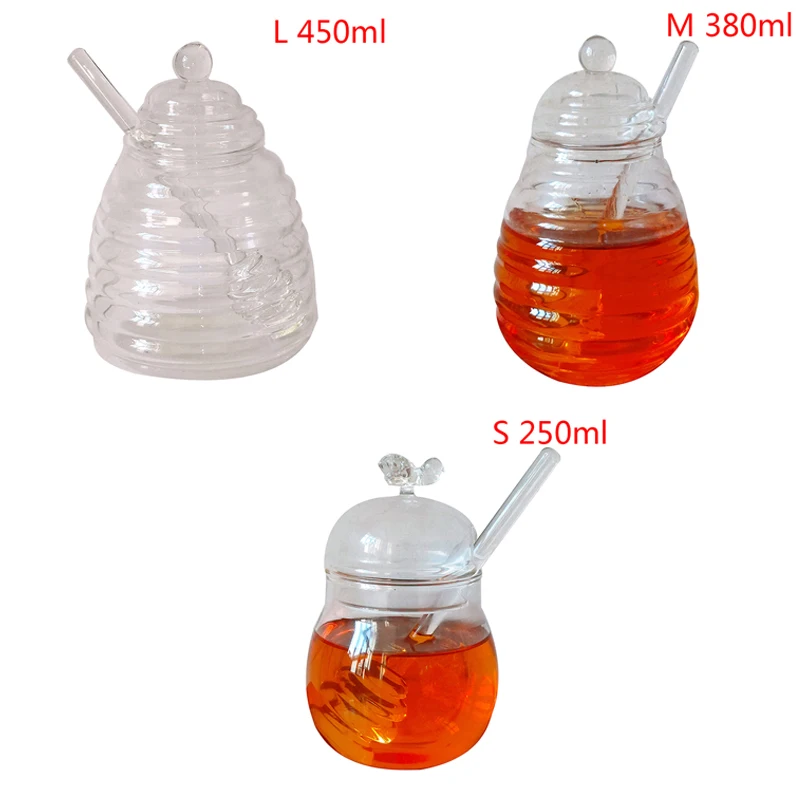 1 шт. стеклянный контейнер для меда с крышкой |