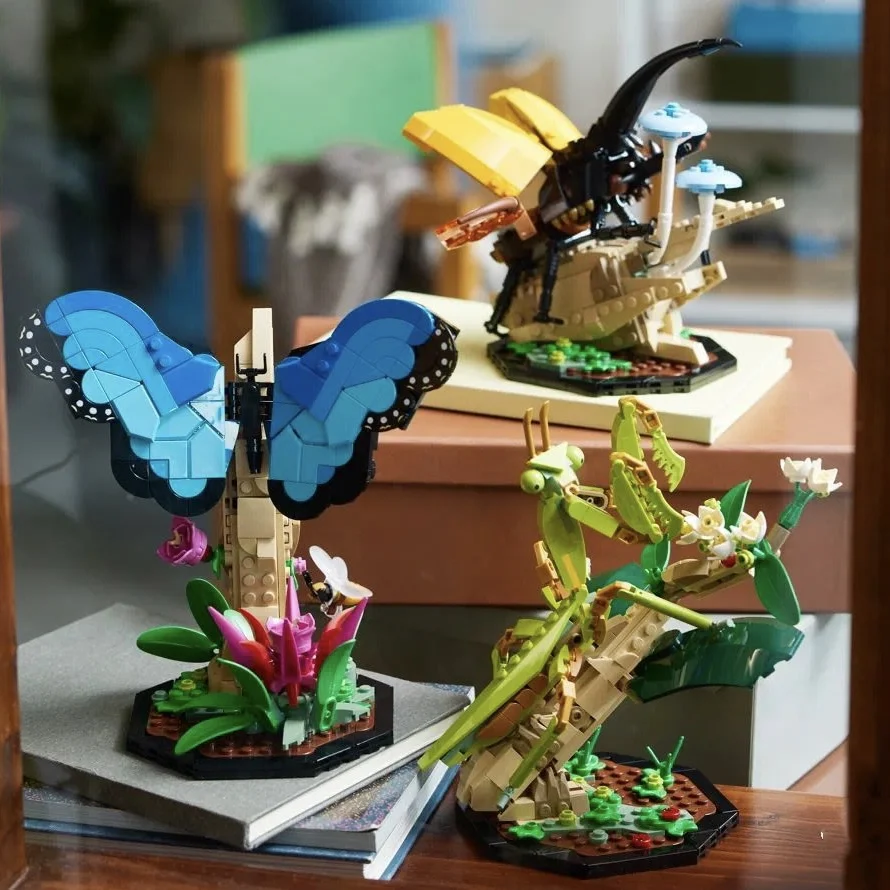 

Ideas Series The Insect Collection beautiful Beetle Butterfly Mantis Building Block 21342 Educational Bricks Toy for boys girls