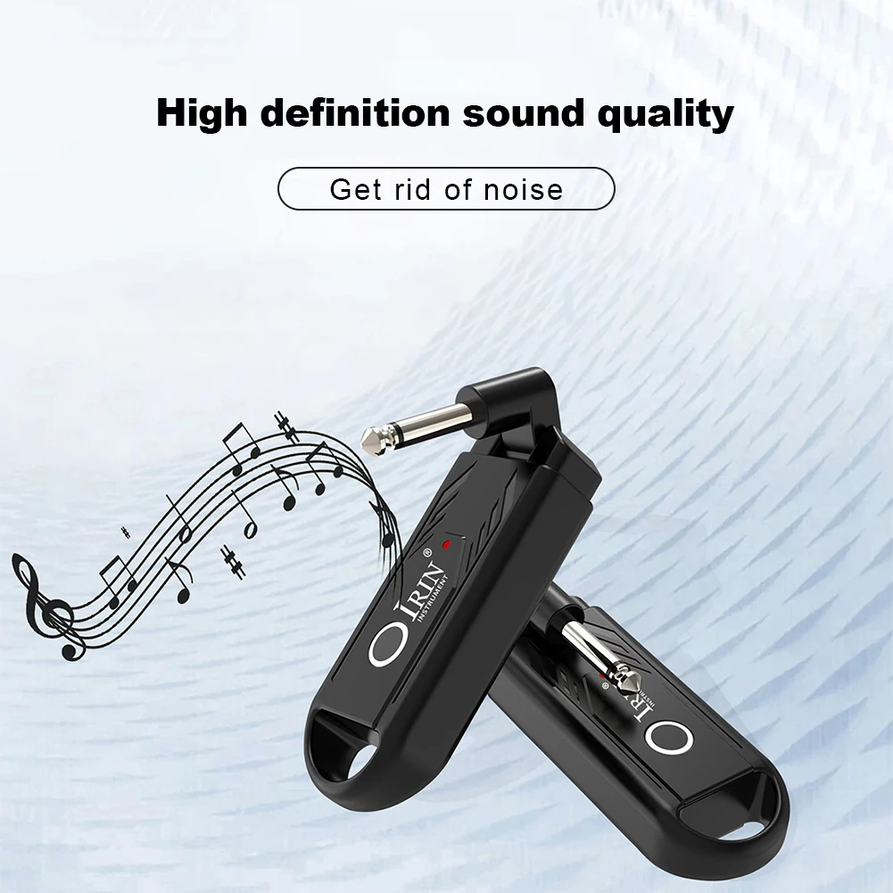 

Wireless Rechargeable Audio Transmitter Receiver Rechargeable Instrument Audio Transmitter and Receiver 635MM Plug Guitar Pickup