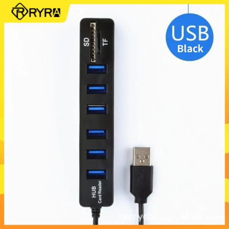 

RYRA 8 портов USB 2,0 кард-ридер концентратор многопортовый с SD Card Reader адаптер для Macbook ПК высокая скорость компьютерные аксессуары