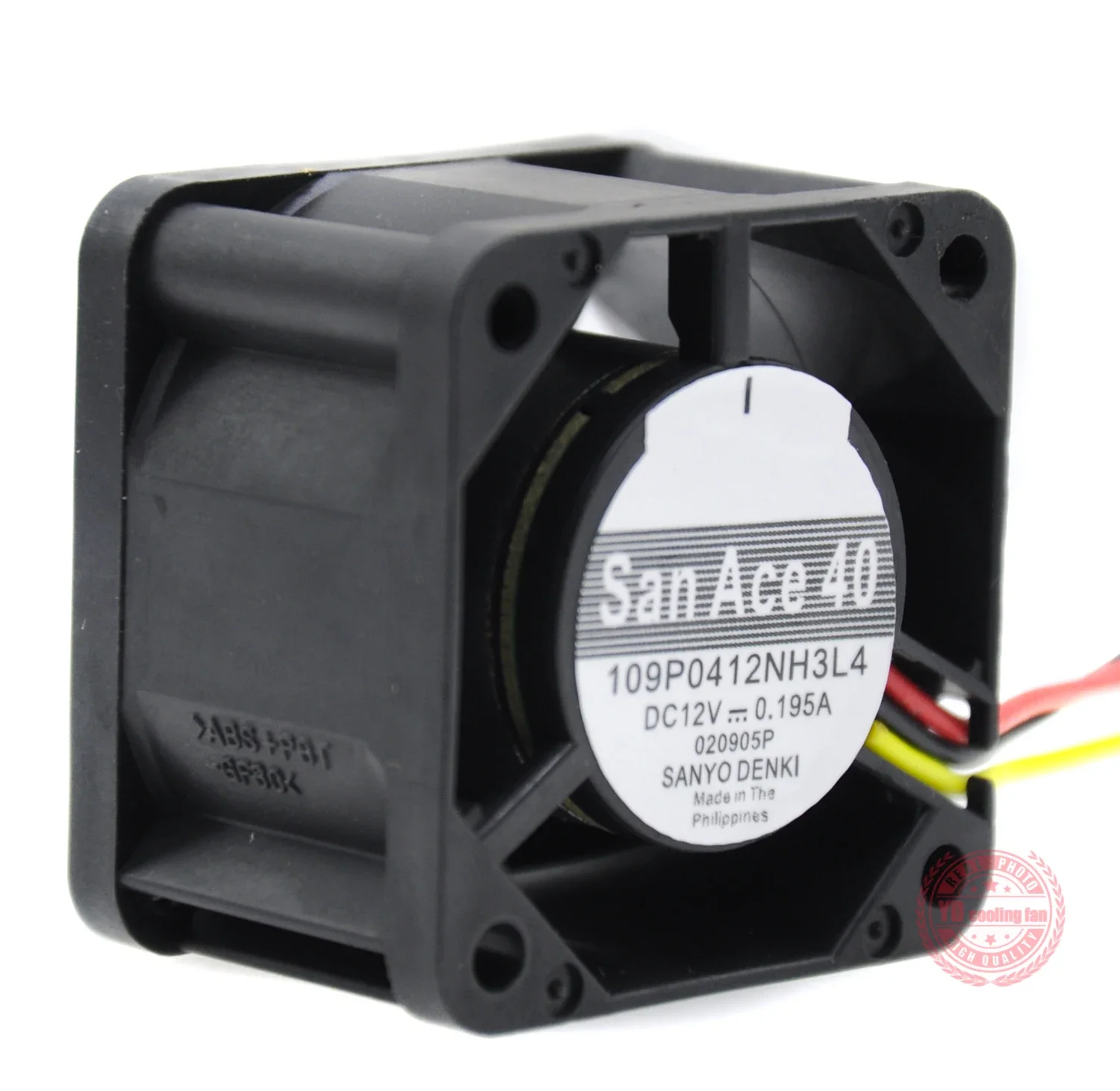 Фото JFG ForSANYO DENKI SAN ACE Водонепроницаемый 109P0412NH3L4 12 В 0,195 А 4028 4 см охлаждающий вентилятор №1