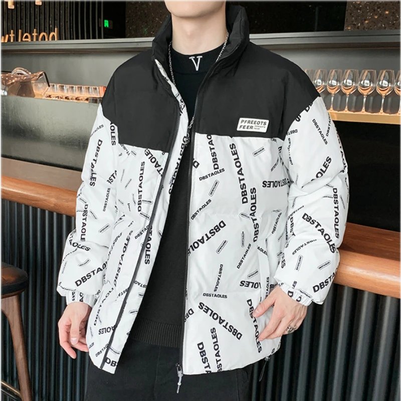 Luxury Brands New Winter Warmth Cotton Jacket Parkas Super Hot Coats Stand Collar Casual Oversized Mens Jacket Puffer Loose
