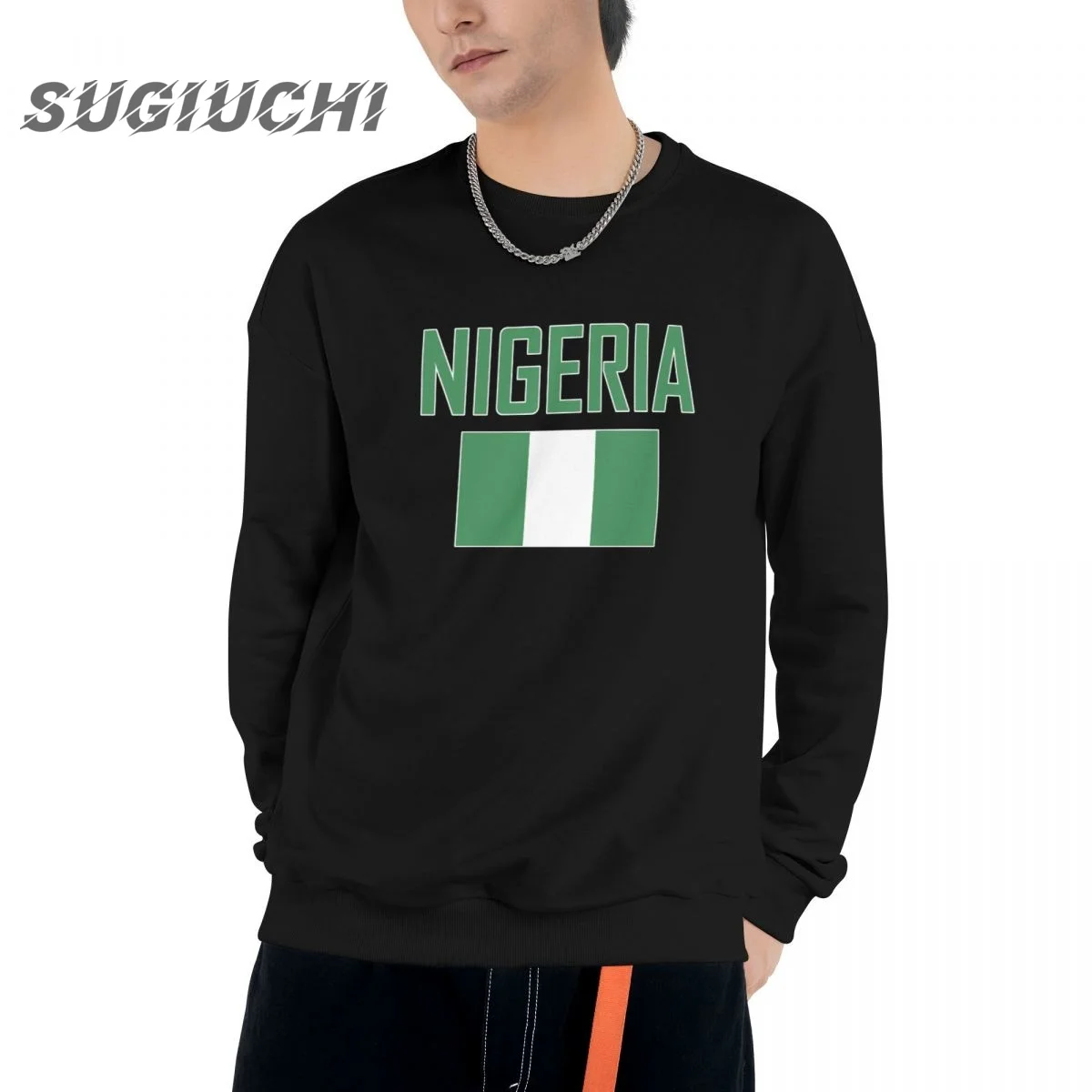 

Cotton NIGERIA Country Flag With Letter Men Unisex Hoodie O Neck Sweatshirt Women Hip Hop Streetwear Tracksuit Clothing
