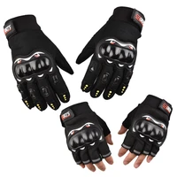 motorcycle touch screen gloves breathable full half finger hard shell anti fall non slip protection riding dirt bike gloves