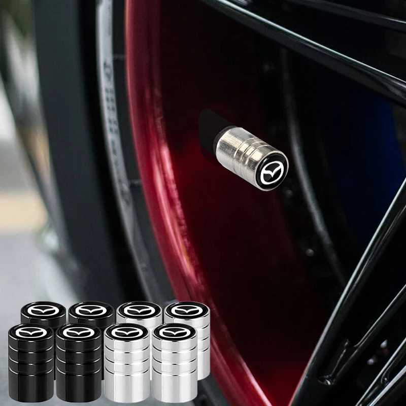

4pcs Car Styling New Metal Wheel Tire Valve Caps for Mazda BK 2003 2004 2005 2006 2007 2008 Et Car Decoration Accessories Goods