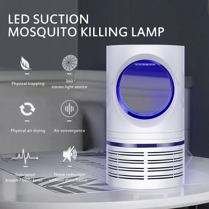 

1pc Electric Mosquito Insect Killer Zapper LED Light Fly Bug Trap Pest Involved Lamp With A USB Cable Pest Control Light