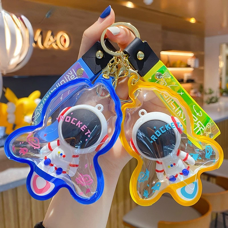 

New Creative Sneaker Bag Epoxy Astronaut Keychain Trend Fashion Car Key Pendant Bag Bag Pendant Female
