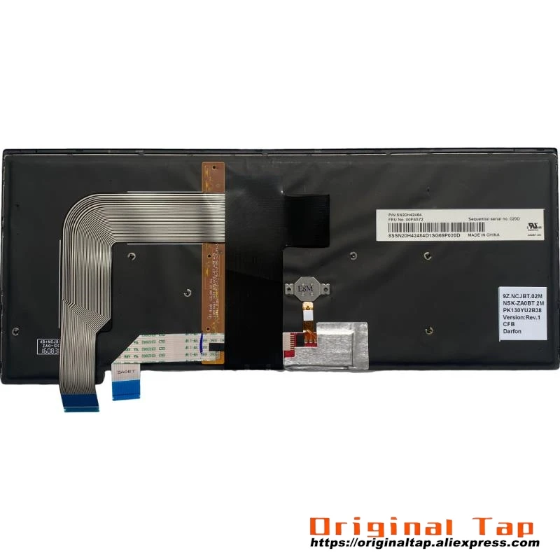 CFB канадская французская клавиатура с подсветкой для Lenovo Thinkpad T460s 01YR126 01YT180 00PA572