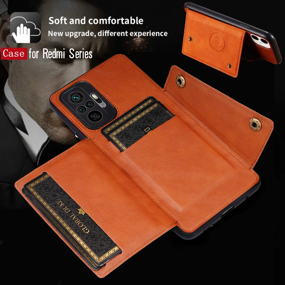 Карманный чехол для карт Redmi Note 11S 10 9 7 8 9S 10S 8T 9T 9C 9A 8A Mi Poco X3 NFC M4 Pro X4 M3 F3 GT 11 Lite - купить