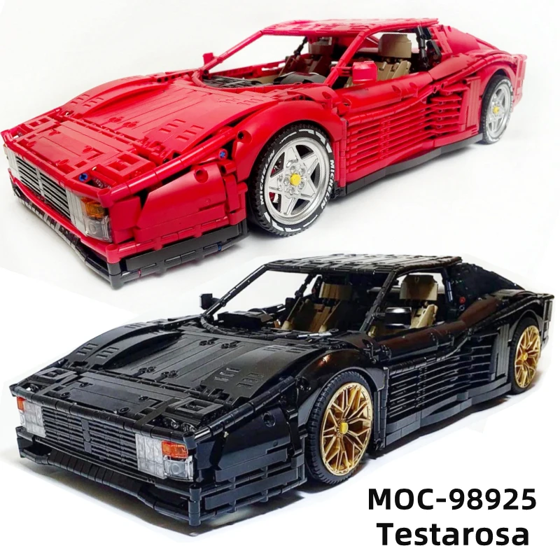 В наличии MOC 98925 Testarosa 1:8 суперспортивная гоночная модель автомобиля 3738 шт.