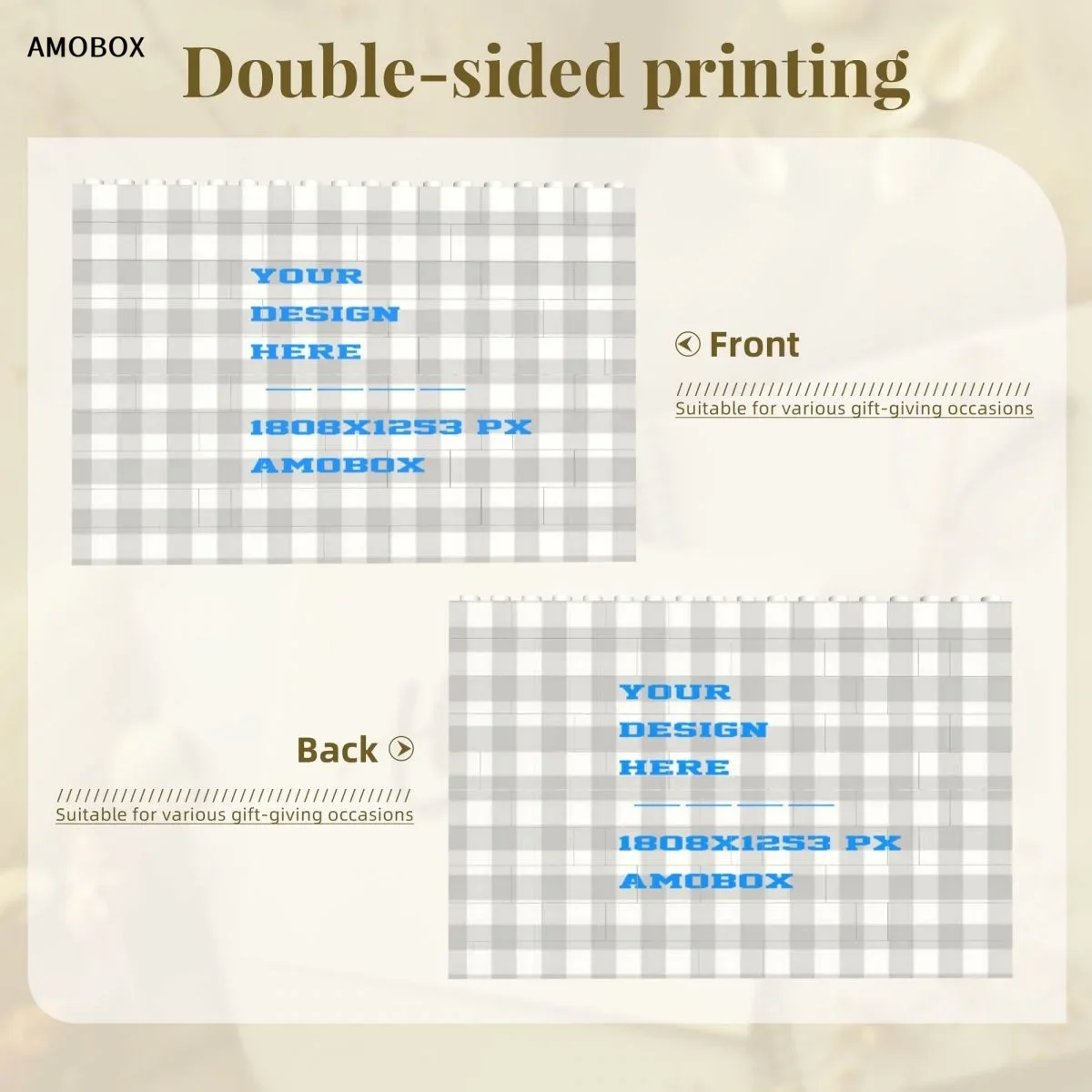 AMOBOX настраиваемый строительный блок головоломка прямоугольник для взрослых и