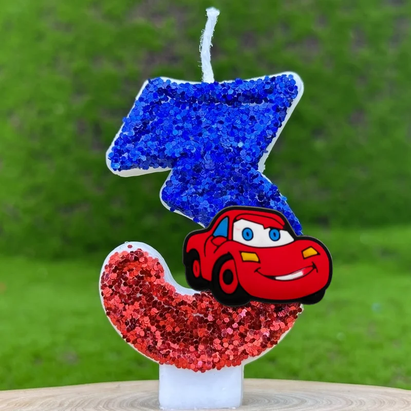 Цифровые свечи MINISO, мультяшные автомобили Диснея