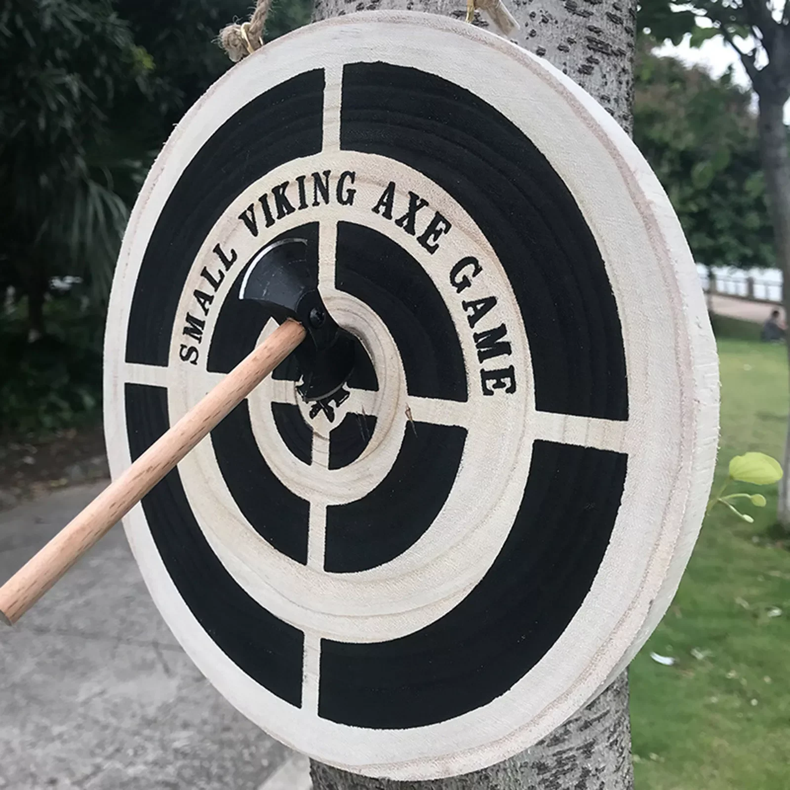 

Amusement Game Tools Axe Throwing Game Set Wooden Target Practice Game with Hemp Rope for Indoor Sport Accessories