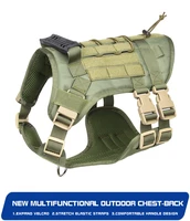 dog tactical chest and back oxford cloth large dog harness vest vest pet harness pet supplies dog accessories