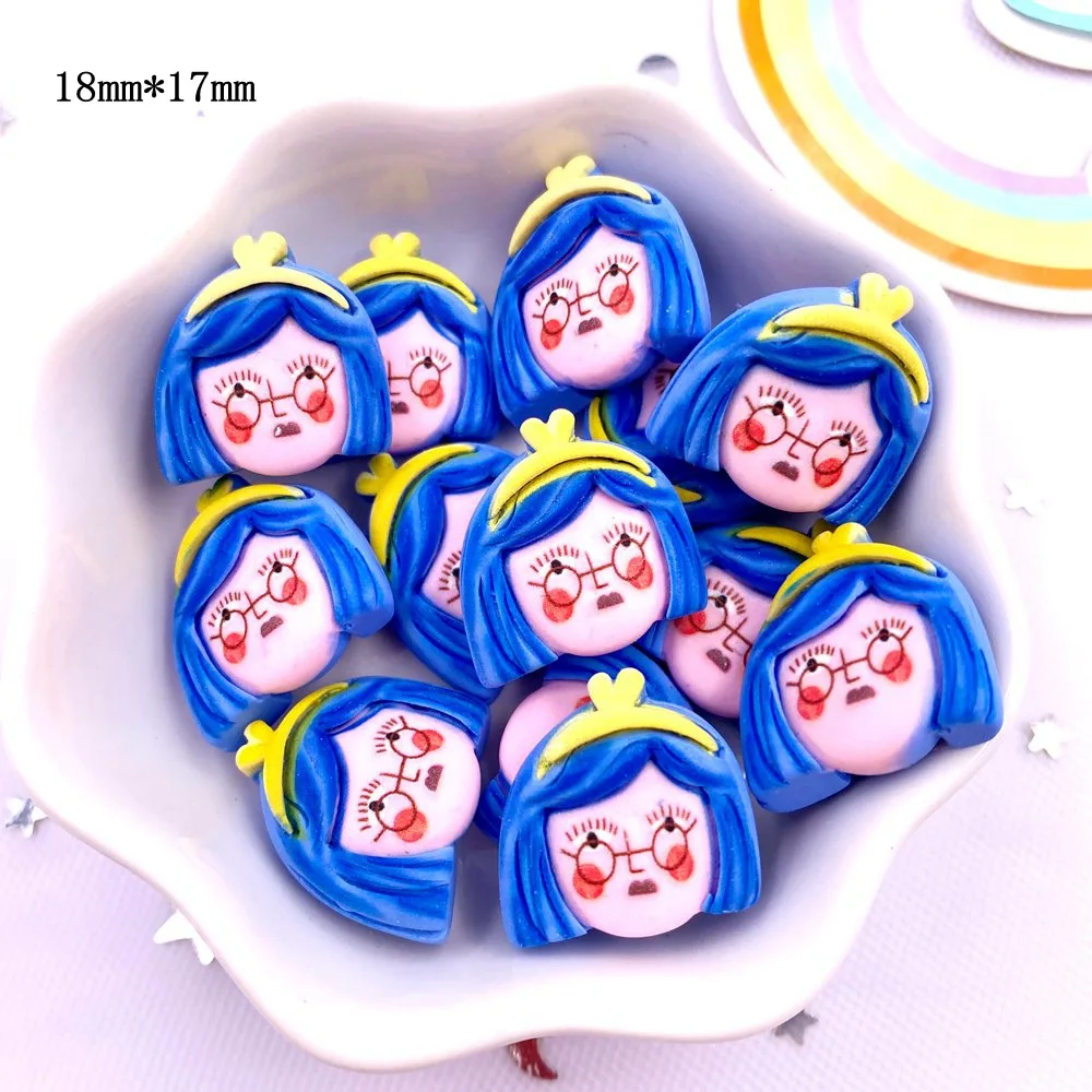 

10 шт., кавайная красочная мини-различные портреты из смолы для мальчиков и девочек, скрапбук с плоской задней частью, 3D фигурка, головной убор «сделай сам», домашний декор, ремесло