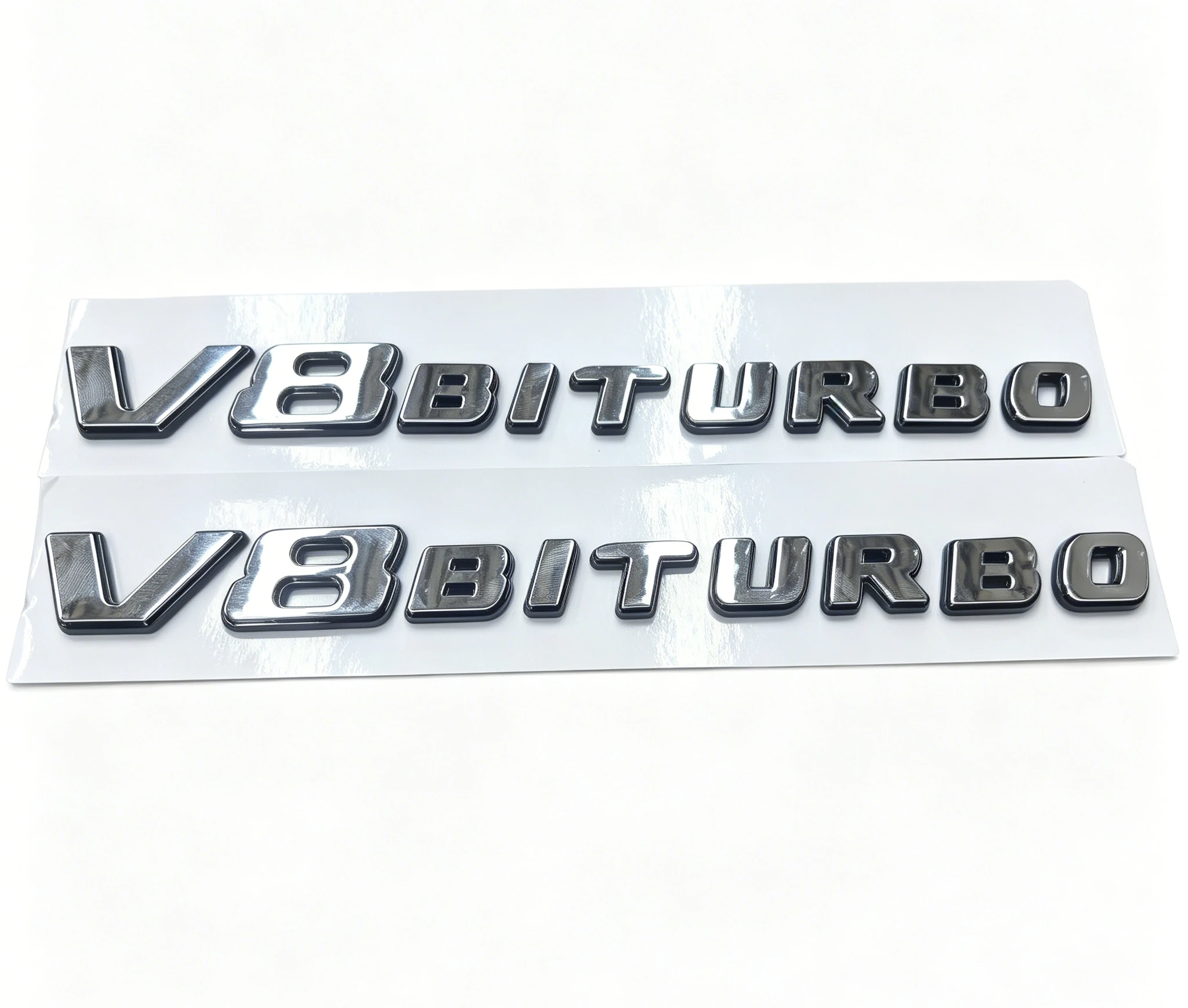 2 шт. 3D-эмблемы V8 BITURBO, наклейки на боковые крылья автомобиля для MB W204 W205 C63 W212 W213 E63 G63, аксессуары для автостайлинга (art.: 3920dbe64729c) - 3920dbe64729c