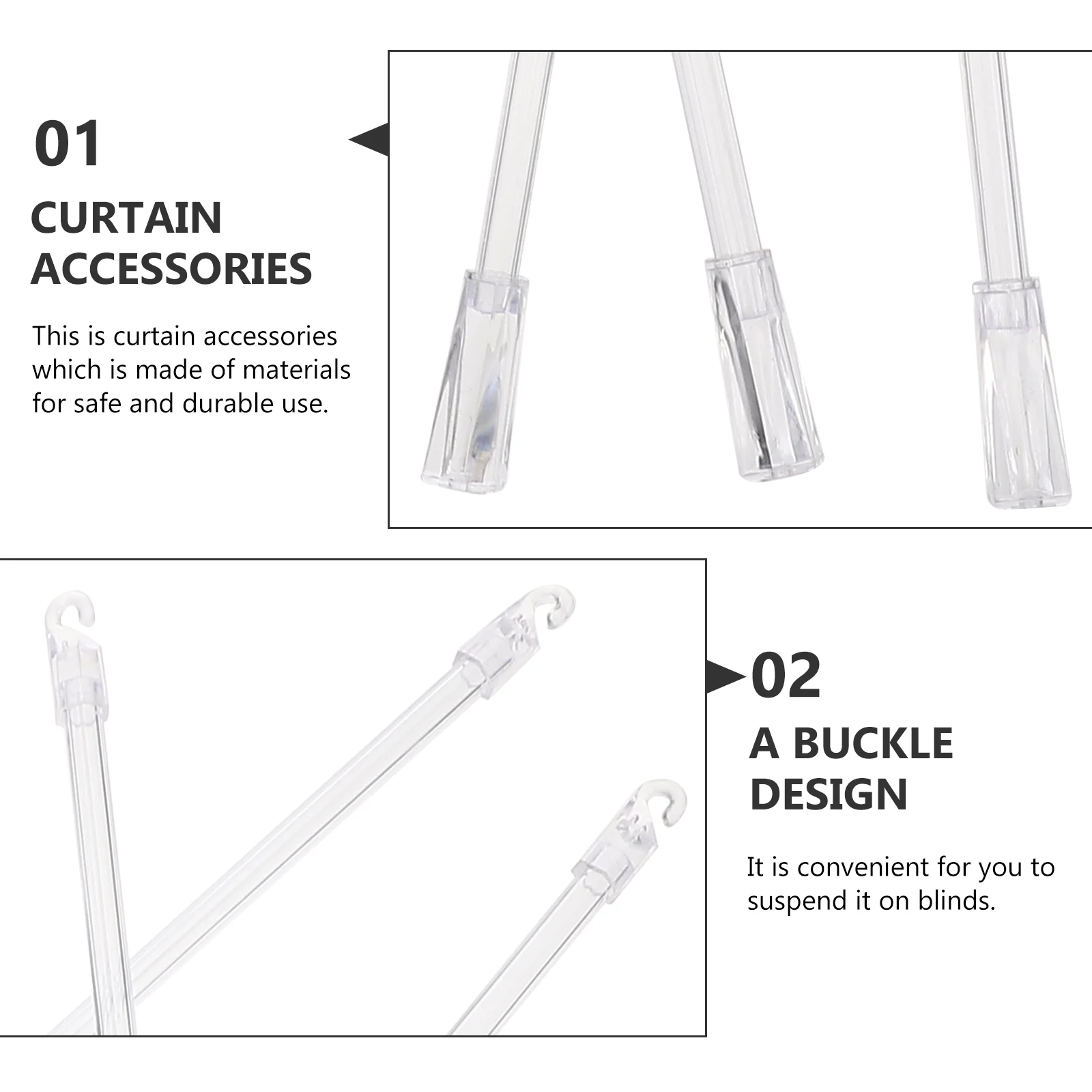 8 шт. ручка для штор поворотный стержень офисные стержни открывалка жалюзи крючок