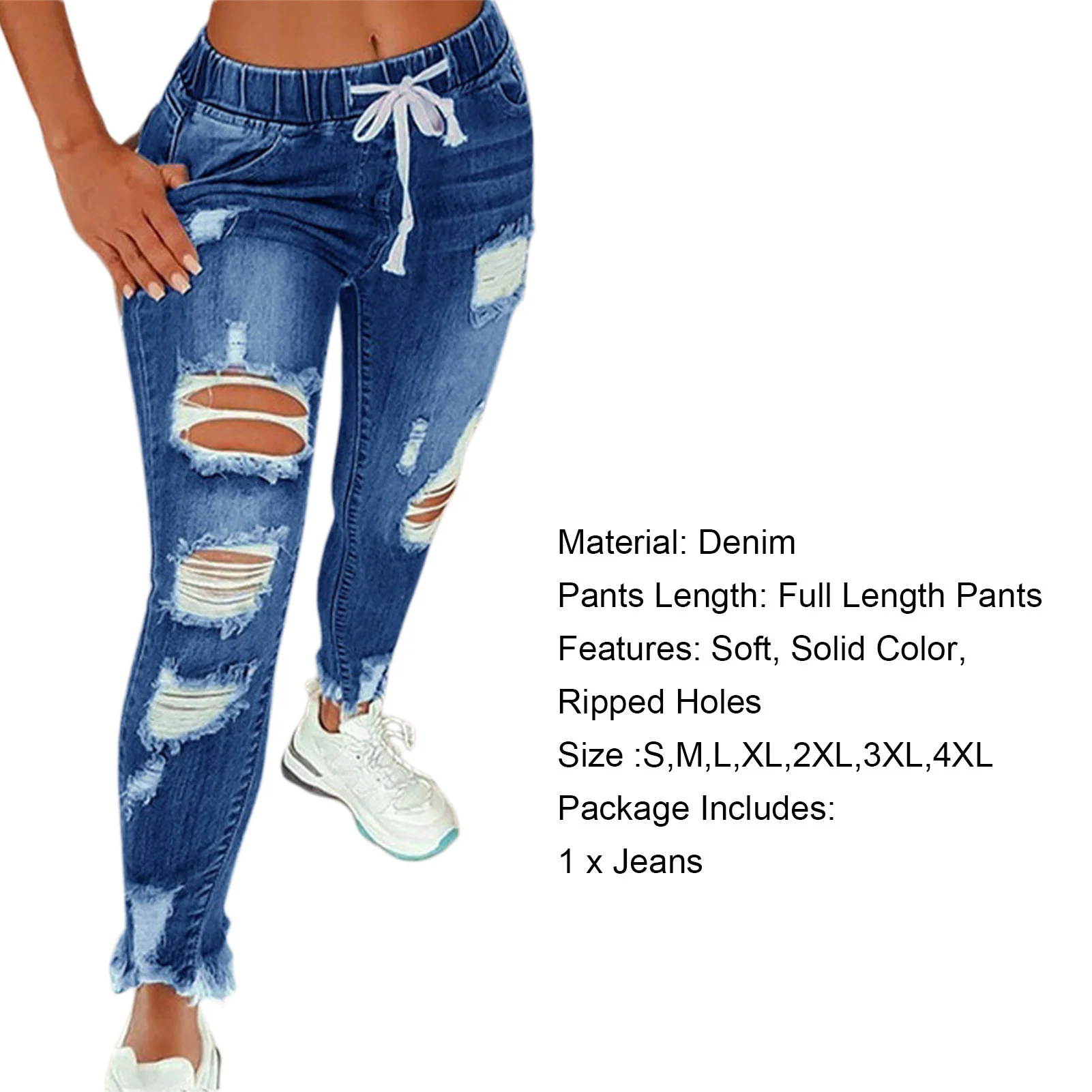 

Популярные джинсы, уличная одежда 2023, длинные брюки, модные узкие брюки с карманами, рваные джинсы с высокой талией, узкие женские джинсы для D