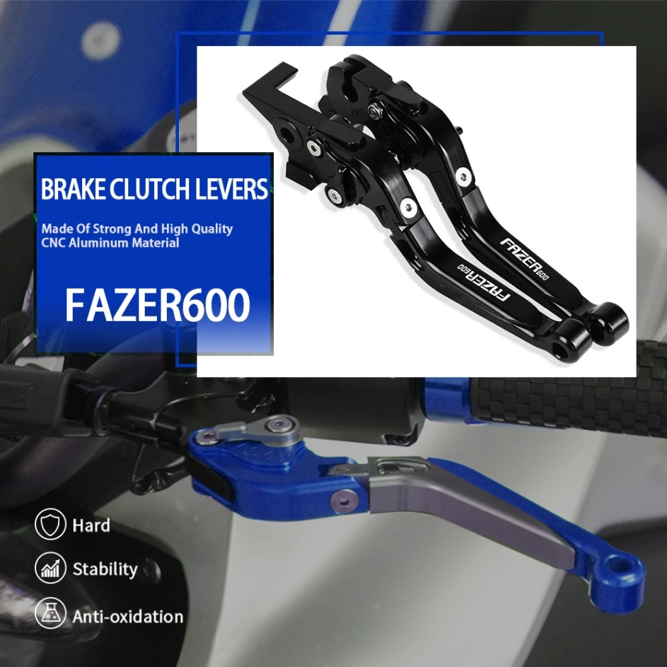 

Motorcycle Accessories Adjustable Extendable Brake Clutch Levers For YAMAHA FAZER600 FZ6S FZ6N FZ6R FZ6 FAZER 600 2004-2009 2010