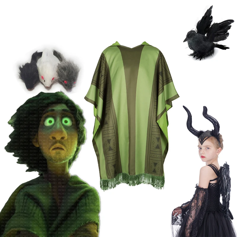 

Halloween Baby Boys Girls Costume Cosplay Bruno Maleficent Witch Children Cape Vampire Dresses Kids Clothing For Evening Party