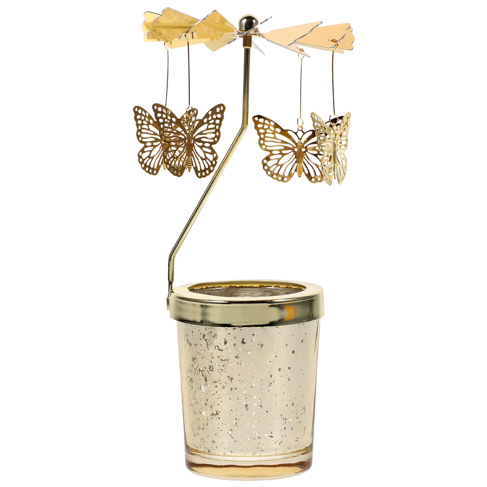 

Holder Rotating Candlestick Stand Tealight Rotary Christmas Carousel Light Decorative Holders Metal Tea Candleholder Gold Stands