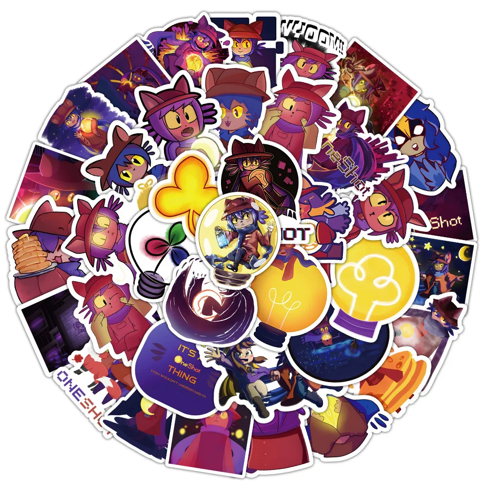 10/50 шт. Oneshot мультяшные наклейки игра Stciekr водостойкое украшение DIY ноутбук
