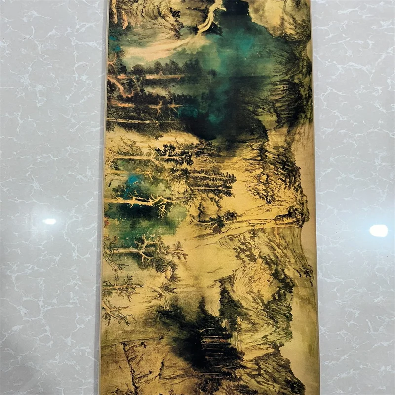 Китайская пейзажная живопись Zhang Daqian's Lushan Map бумага