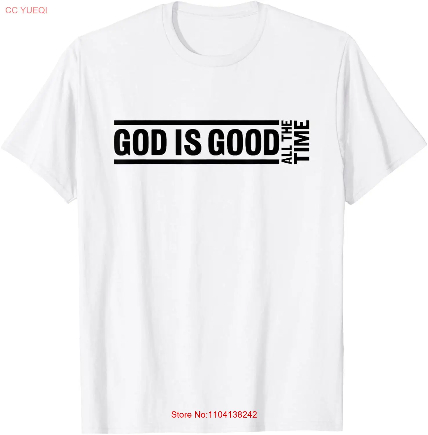 Футболка NoEnName_Null &quotGod Is Good All The Time&quot хлопок