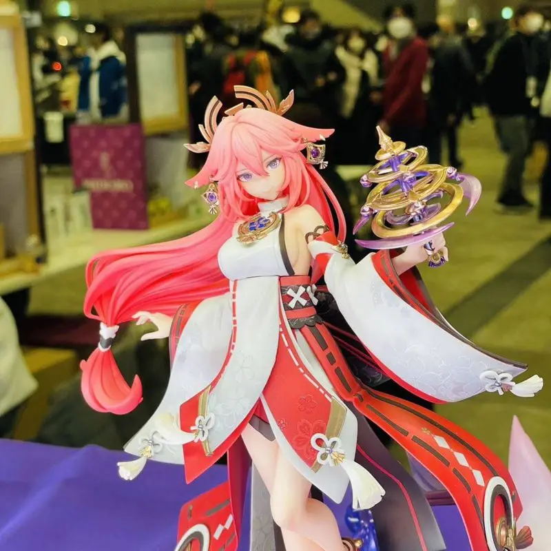 

Аниме Фигурка игры Genshin Impact, модель Yae Miko фигурки кукол, привлекательная девушка, фигурка, коллекционное украшение, детские подарки, игрушки