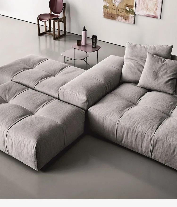 Большой мягкий тафтинговый диван Sergio Bicego The Pixel Модульный Секционный Высоко