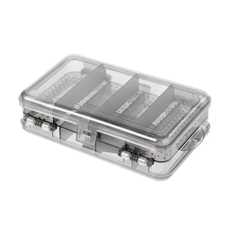 

10 Grids Transparent Double Layers Plastic Case Storage Box for Jewelry Beads Earring Case Organizer Gray