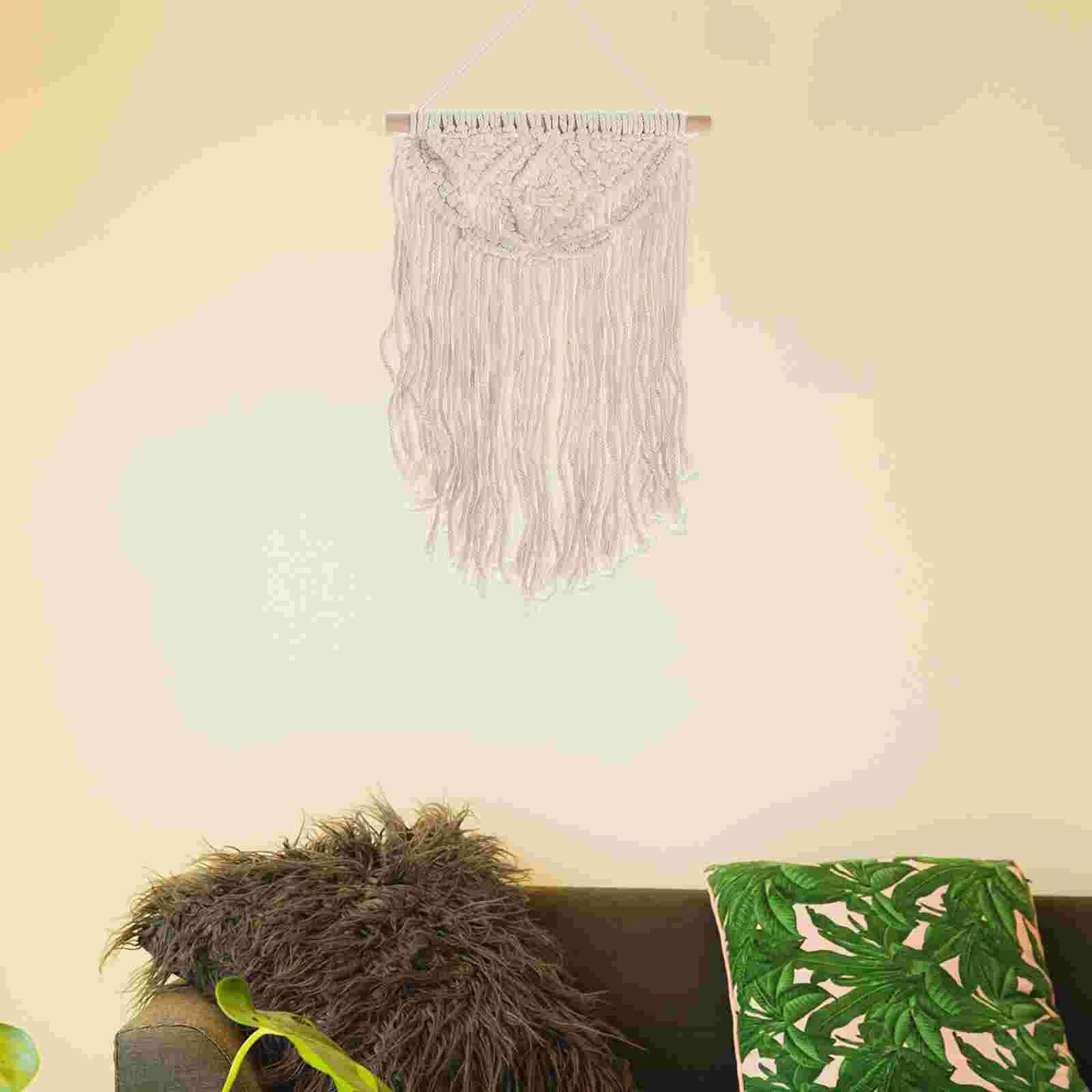 

Wall Hanging Macrame Bohemian Tapestry Large Woven Kids Room Decor Cotton Rope Tassel