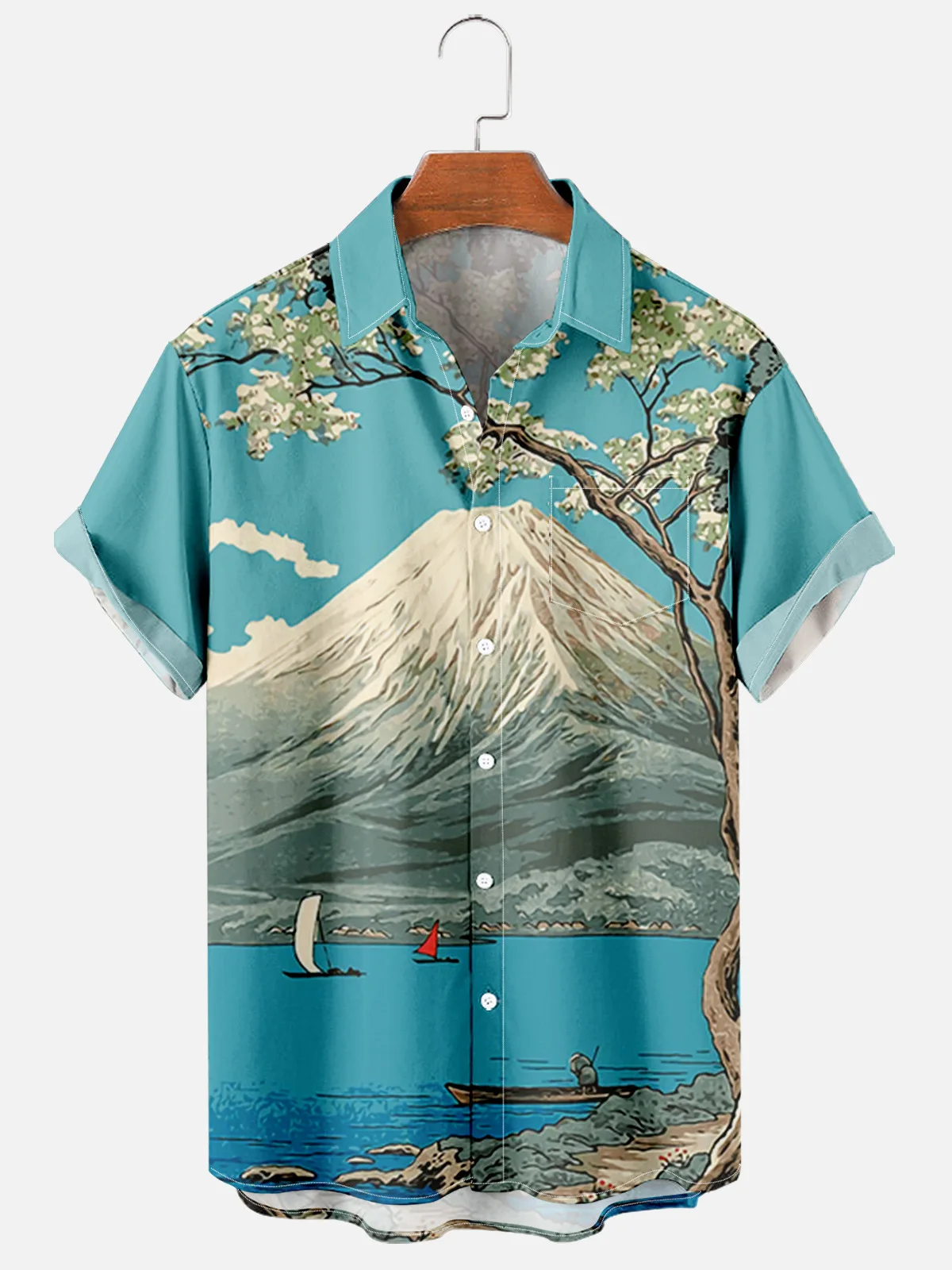 2022 Trend Shirt Men's Retro Style Harajuku Casual Shirt Spring Summer Short Sleeve Luxury Design Fashion Hawaiian Shirt
