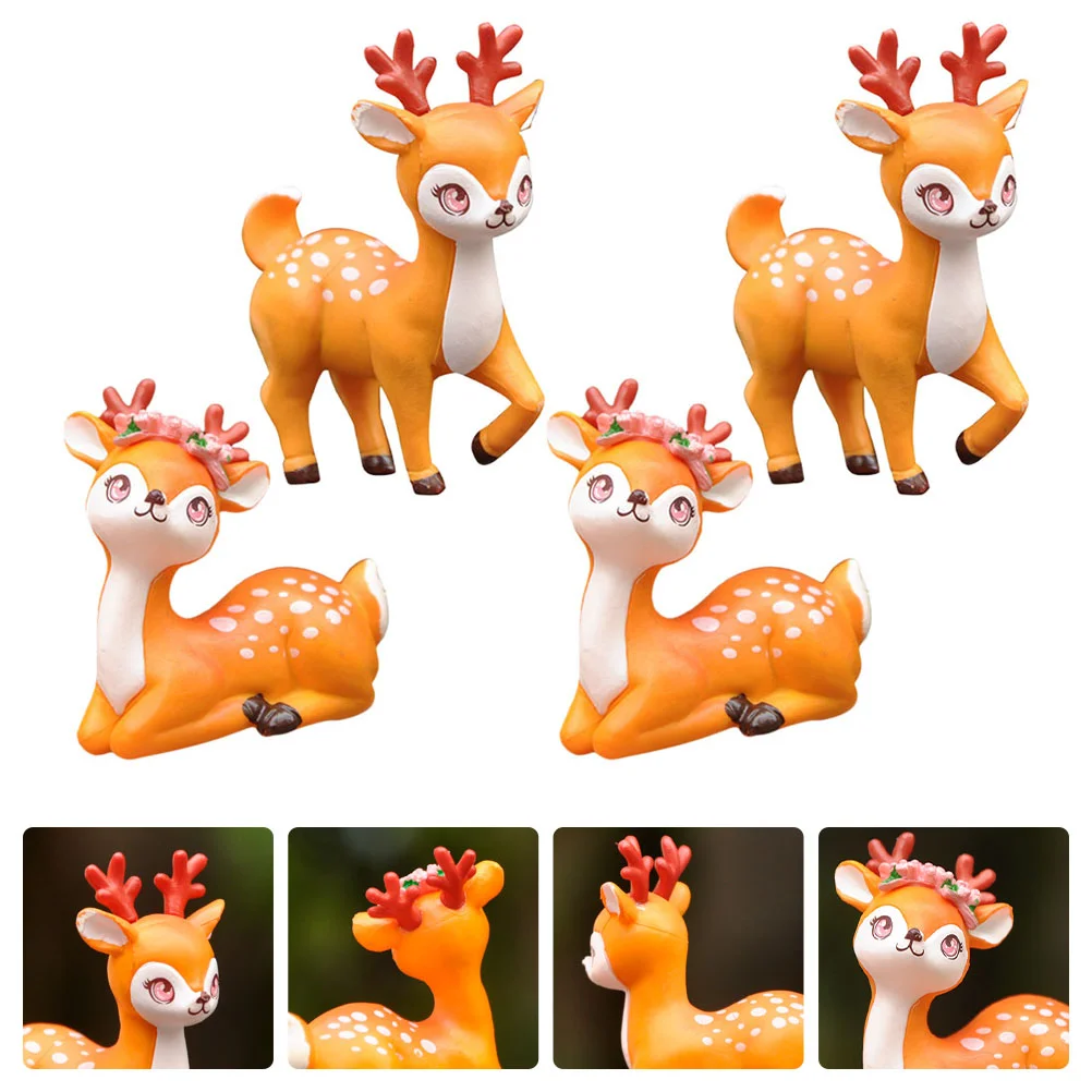 

Deer Christmas Elk Plush Decoration Decor Decorations Ornamentssimulation Model Decro Prop Toy Home
