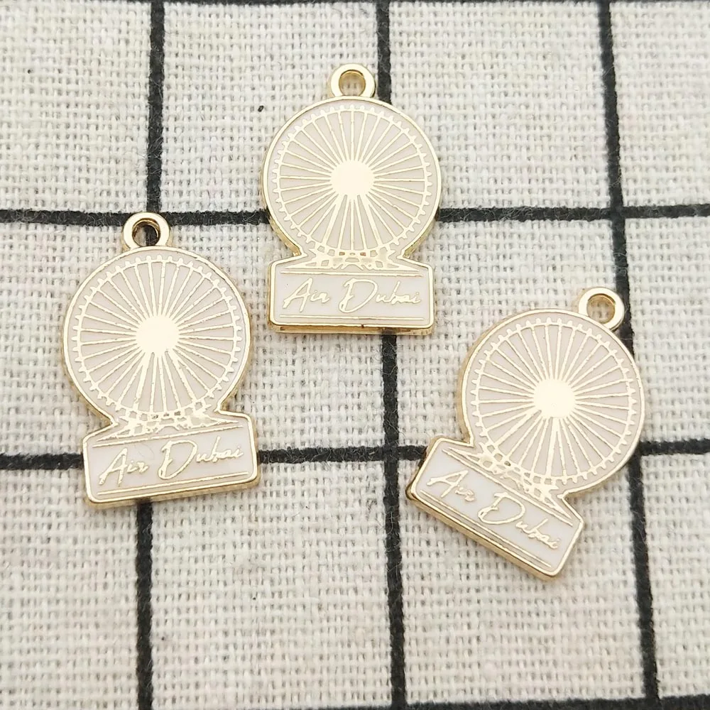 

10 шт., эмалевые подвески для ювелирных изделий, 14 х23 мм