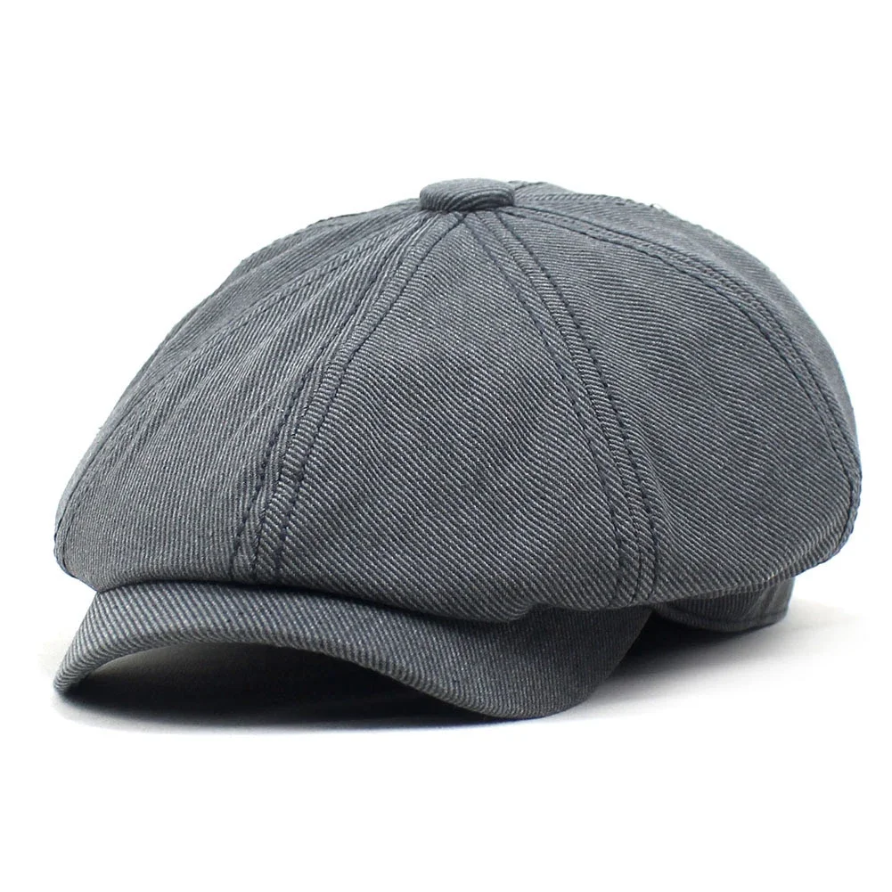 Кепка Мужская винтажная классический хлопковый берет для вождения газетчика все