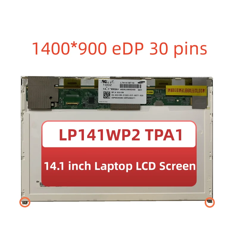 

ЖК-экран для ноутбука 14,1 дюйма для Dell E6410 E5410 LTN141BT10 001 B141PW04 V.1 LP141WP2 TPA1, замена матричной панели 1400*900 eDP