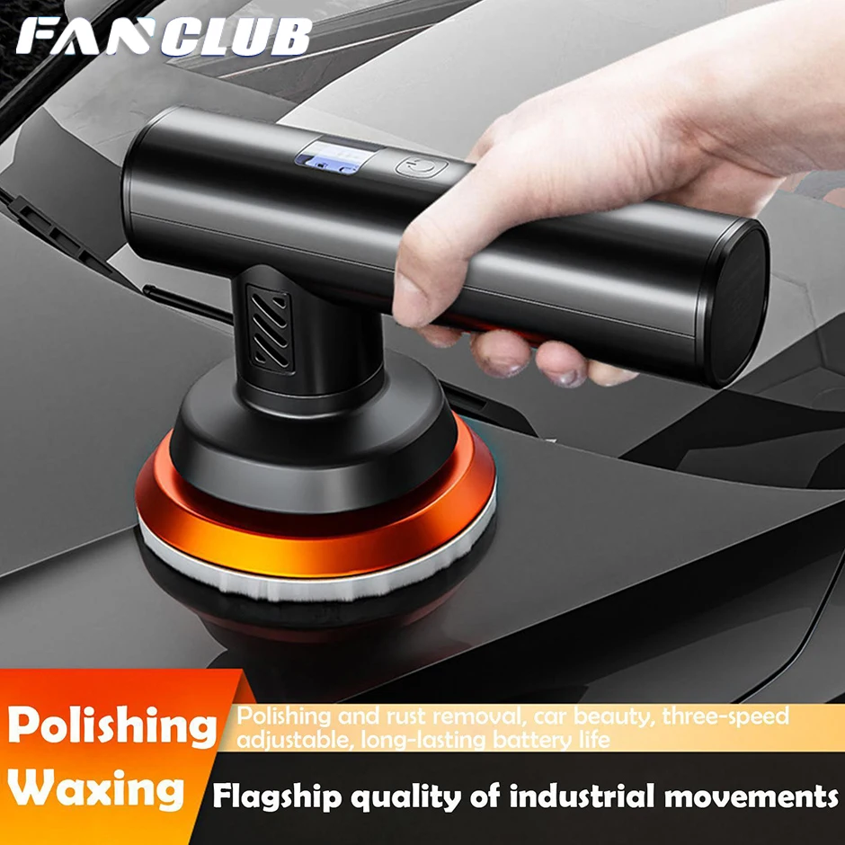 

Car Electric Polishing Machine Portable Wireless Polisher Mini Car Waxing Machine Power Tools Scratches Repair Polisher
