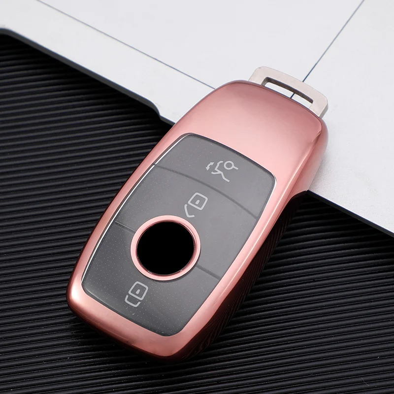 Прозрачный чехол из ТПУ для автомобильного ключа Mercedes Benz E C S GLC Class E200 E400 E63 W213 S550 S560