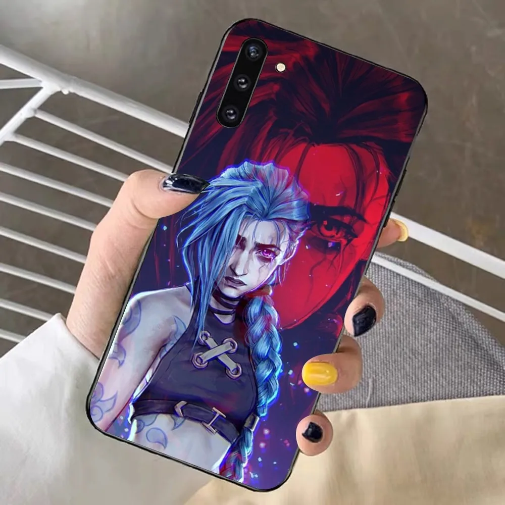 Anime Arcane Jinx-Vi Phone Case For Samsung Note 8 9 10 20 pro plus lite M 11 30 21 31 51 A 22 42 02 03